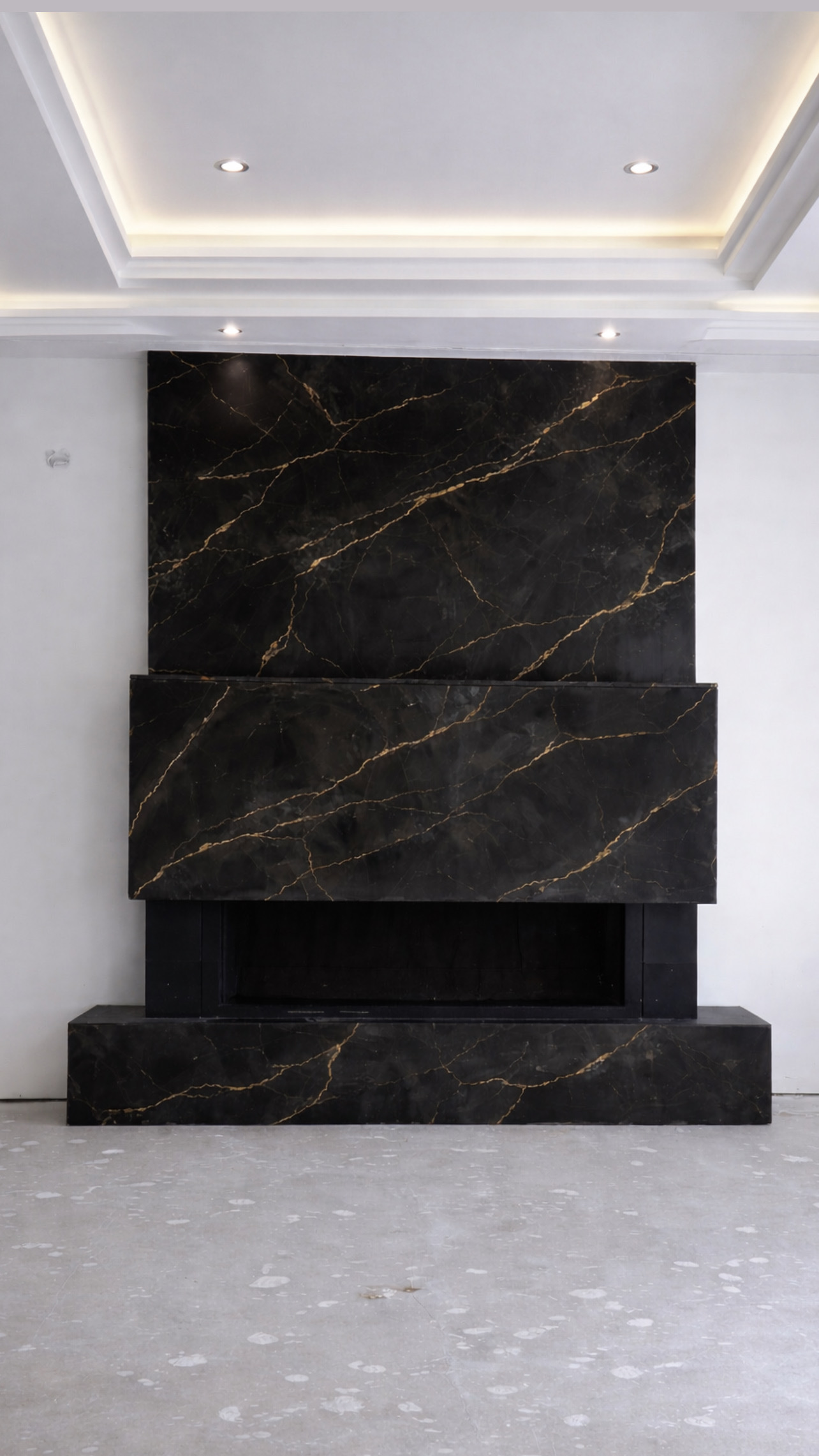 Luxury fireplace wall design in Vancouver
