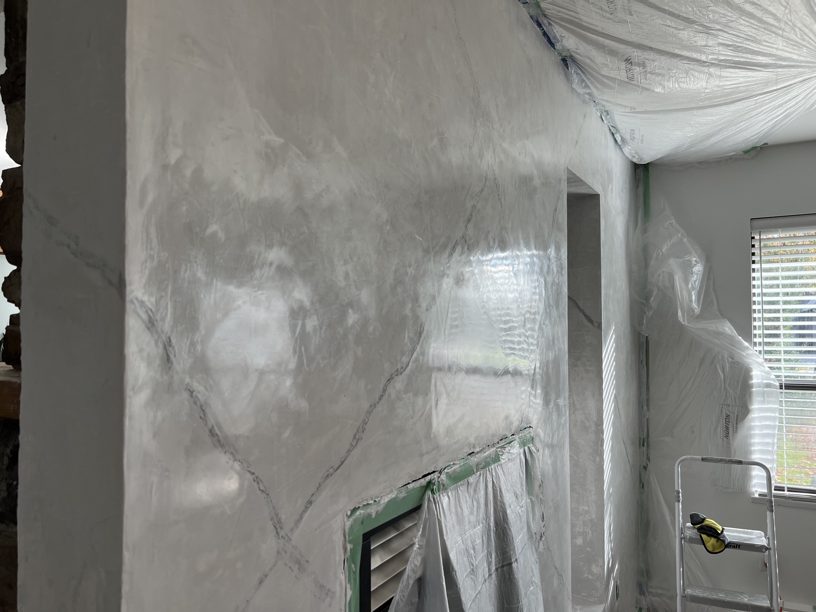 White vein finish