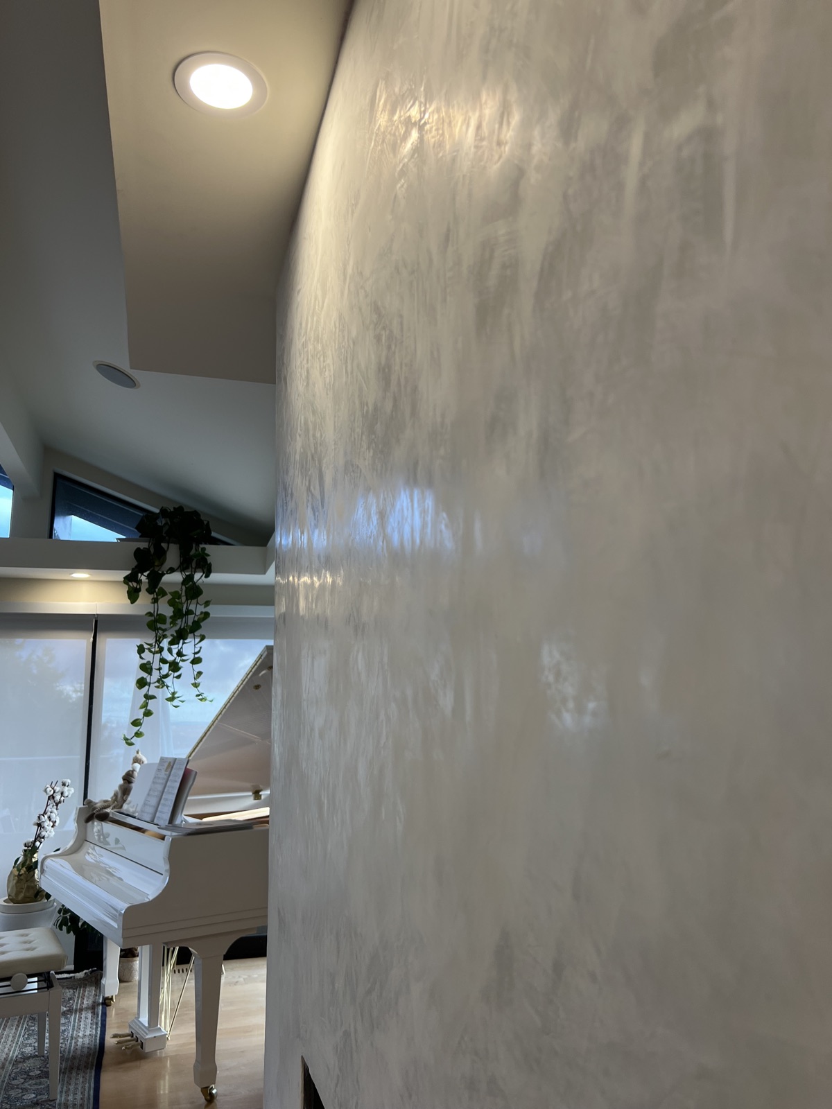 Venetian plaster material detail