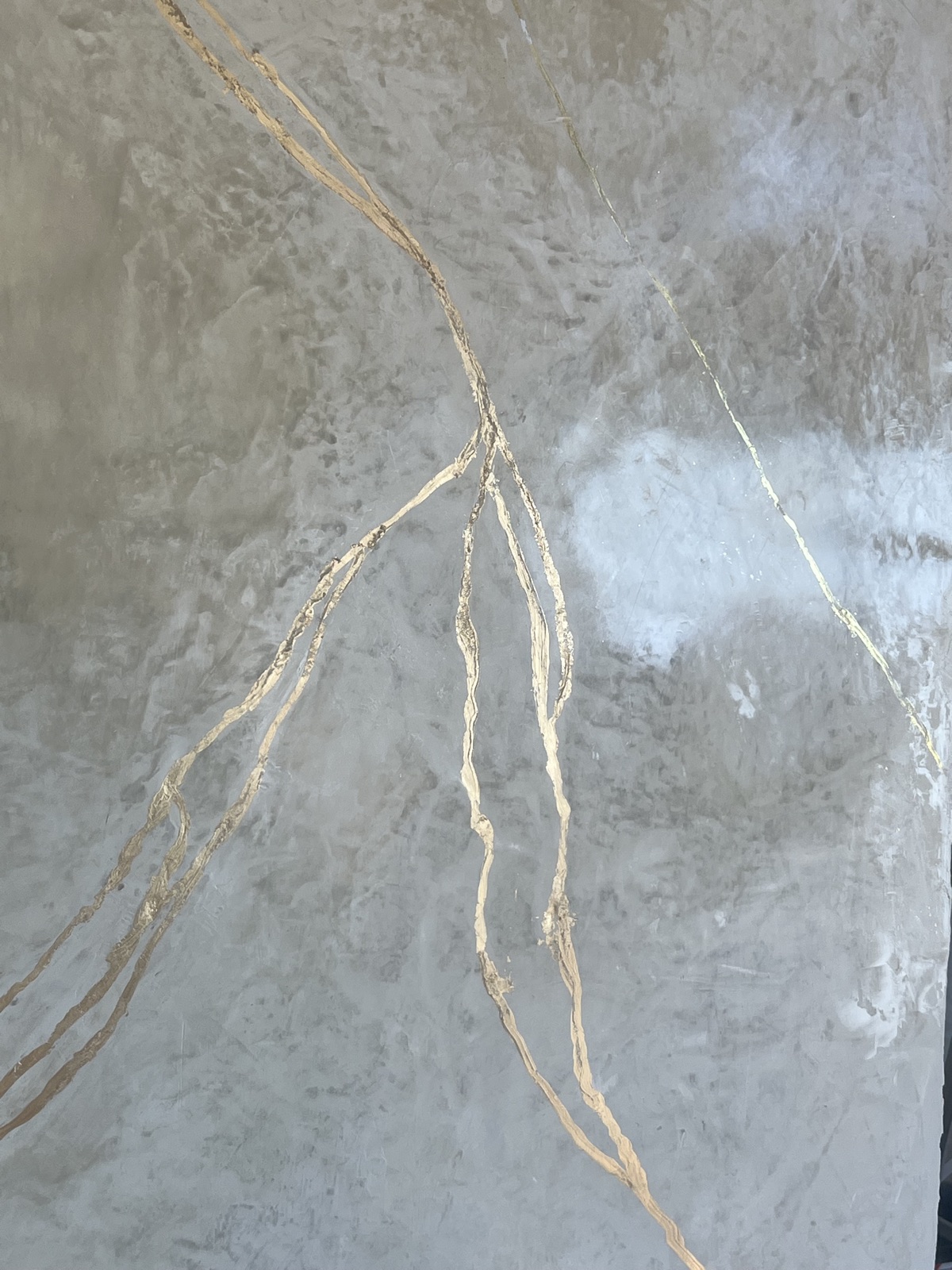 Marble vein finish